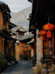 五彩几何塔